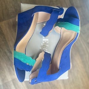 Sole Lift x Ashley Stewart Blue|Green Wedge